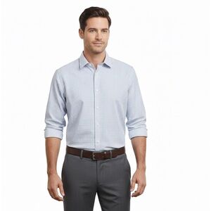 Calvin Klein Men's Light Blue Slim Fit Shirt